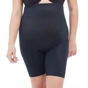 Red Hot by Spanx Shaping High-Waist Midthigh Very Black 1X